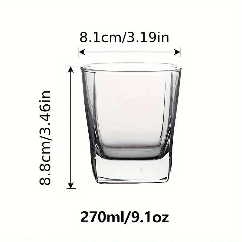 SH trendy glasses (set of 6) for cold drinks, coffee, juic, ice tea | glasses for home, bar, club, hotel