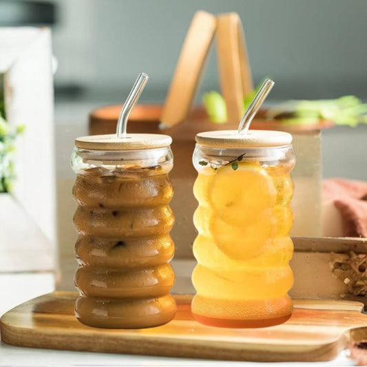 Spiral shape tumblers 700 ml (pack of 2) for coffee, milk shakes, hot milk, Lassi, chach and many more