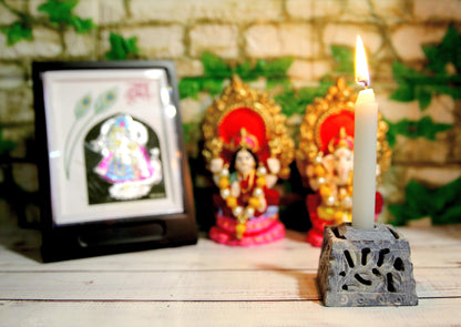 Saar Homes Marble Agarbatti Stand | Marble Candle Holder | Incense Stick Holder | FREE Incense Inside | Home Decor | Puja Essentials | Gifting | Mandir Decor