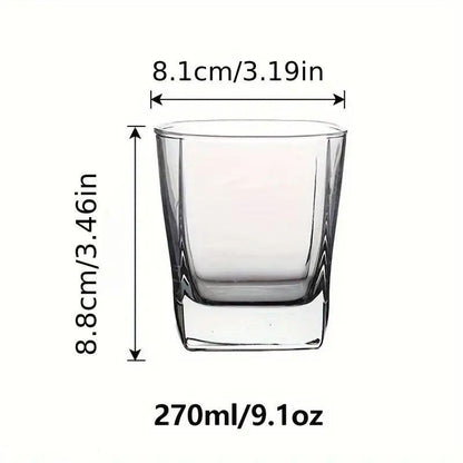 SH trendy glasses (set of 6) for cold drinks, coffee, juic, ice tea | glasses for home, bar, club, hotel